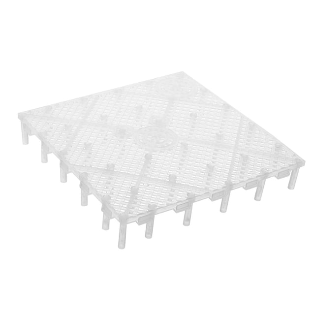 Square Aquarium Under Gravel Fish Tank Bottom Filtration Plate Filter System White Without Nozzle