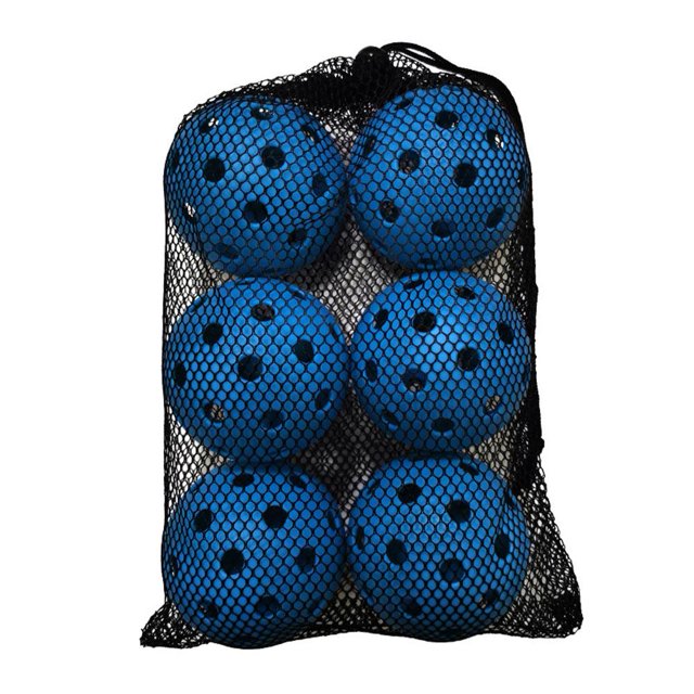 6Pcs Outdoor Pickleball Balls Set. Standard 40 Holes 74mm Ball》
