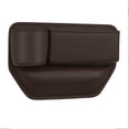 thumbnail image 1 of Brown Car Driver Side Seat Gap Storage Box Multifunctional Storage Pu Leather Organizer Brown A #hj1W8, 1 of 7
