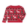 thumbnail image 3 of Matching Family Christmas Sweaters Long Sleeve Reindeer Pullovers, 3 of 9