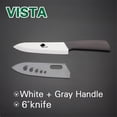 thumbnail image 4 of Ceramic Knives Complete Kitchen Unit,3 4 5 6inch Chef Knife Utility Fruit Slicing Peeler with Sheath White Blade, 4 of 6