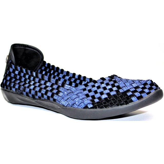Bernie Mev Ballerines Plates pour Femmes - Jeans en Velours Noir