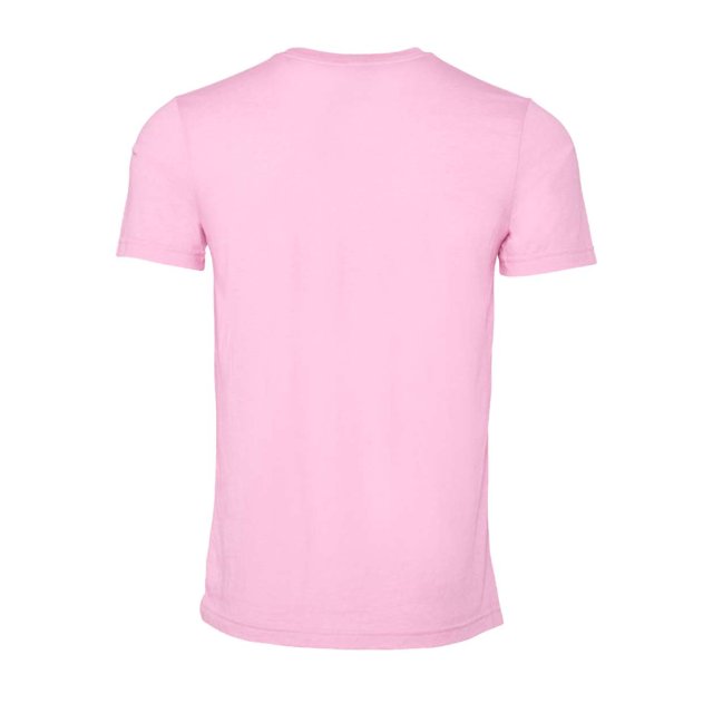 Bella Canvas Mens CVC Jersey Tee, 2XL, Heather Bubble Gum