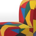 thumbnail image 4 of Designart « Colorful Base Run » Fauteuil d'Appoint Rembourré Abstrait Multicolore - Fauteuil Moderne pour Salon, 4 of 7