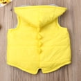 thumbnail image 3 of Baby Solid Color Dinosaur Padded Sleeveless Zipper Hooded Waistcoat, 3 of 6