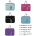 thumbnail image 3 of pitrice Étui pour Ordinateur Portable Étanche, Étui d'Ordinateur Portable, Sac Portable, Pochette de Transport, Pochette Protectrice, Compartiments Réutilisables, Rangement d'Affaires, Noir, 10 Pouces, 3 of 9