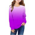 thumbnail image 2 of Yanlir Chandail Molletonné Surdimensionné pour Filles, Mode Enfants, Printemps Automne, Chandails Molletonnés, Col Rond, Manches Longues, Chandail Décontracté Ample, Hauts à Enfiler, 1-12 Ans (Multicolore, 5 Ans), 2 of 6