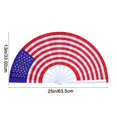 thumbnail image 3 of Clip On Fan Flag Fan -4Th of July Folding Hand Fan -13 Inch Large Fan Folding Fan Clip Fan for Outdoor Wedding Party Decoration Set 4Th of July Party Decorations, 3 of 9