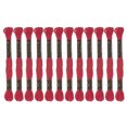 thumbnail image 1 of Unique Bargains 12 Skeins Embroidery Floss 8m Each Long Fiber Cotton Cross Stitch Thread Vermilion, 1 of 6