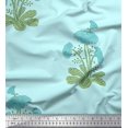 thumbnail image 1 of Soimoi Polyester Crepe Fabric Leaves & Floral Block Fabric Prints by Yard 52 Inch Wide, 1 of 3