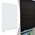 thumbnail image 1 of Elodie Pleated Temporary Shades Blinds Easy to Fit Install for Kitchen Polyester Fiber White 60x180cm, 1 of 8