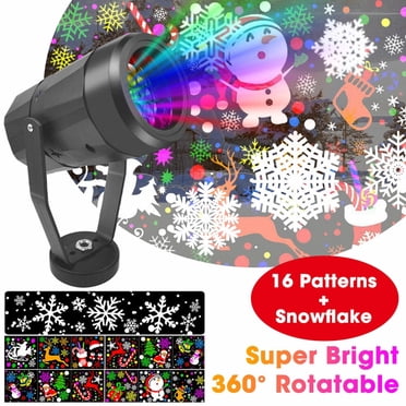 YOPTOP Christmas Projector Lights,16 Patterns LED Projection Lights , Landscape Projector Spotlights, Outdoor Lawn Light Projector Decoration for Outdoor and Indoor, Christmas, New Year, Holiday
