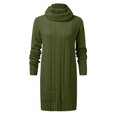 thumbnail image 4 of FVWITLYH Robes de Printemps pour Femmes Mode Imprimé Col en V Robe à Poches Tunique à Manches Longues Robe Décontractée Verte,TTG, 4 of 5