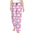 thumbnail image 1 of Daiia Beautiful Swans Pattern Women's Sleep Pant with Pockets and Drawstring,Pajama Pants-Large, 1 of 6