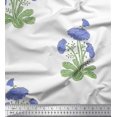 thumbnail image 1 of Soimoi Silk Fabric Leaves & Floral Block Printed Fabric 1 Yard 42 Inch Wide, 1 of 3