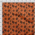 thumbnail image 4 of oneOone Tissu en Viscose Chiffon Brun Rouille Matériel de Robe d'Halloween Tissu Imprimé Tissu au Mètre 42 Pouces de Large, 4 of 4