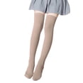 thumbnail image 1 of Dress Socks for Girls ,Children's Solid Color Mid-Calf Length Dance Knee-High Socks, 1 of 4