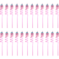 thumbnail image 1 of 24 Pailles en Plastique Réutilisables, Décorations de Fête Cocktail Luau de Plage Hawaïennes, 1 of 5