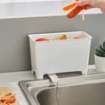 thumbnail image 1 of Over Cabinet Compost Bin, Food Scrap Collector, Kitchen Drainboard Caddy, Sink Side Garbage Bowl, Countertop Waste Container, 1 of 9