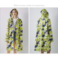 thumbnail image 2 of Baohd Femmes Homme Imperméable Long Imperméable Mince Imperméable Veste avec Capuche Vêtements Vêtements Costume de Pluie Randonnée Randonnée Vélo Rose Rouge XL, 2 of 6