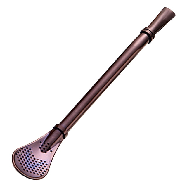 Vaidha Stainless Steel 304 Straw Colander Tea Leaking Spoon Milk Tea Coffee Stirring Spoon