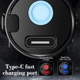 thumbnail image 4 of Czzoypi Rechargeable LED Flashlight, Type C Fast Charging Bright Portable Hand Light, Powerful Mini Flashlight for Camping Hiking Emergency Outdoor, Black, 4 of 6