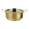 thumbnail image 1 of simhoa Casserole à Ramen Coréenne Maison Polyvalente Casserole à Soupe au Kimchi pour Randonnée Camping Restaurant 20 cm, 1 of 8