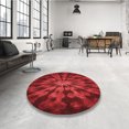 thumbnail image 4 of Ahgly Company Tapis d'Aire Intérieur Lavable à la Machine, Carré, Transitionnel, Rouge, 8 Pieds Carré, 4 of 7