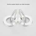 thumbnail image 1 of 4 Pcs Anneau de Centre de Moyeu de Roue de Voiture Pièces Portables Alliage d'Aluminium Détachable Automobile Modifié Anneaux de Réparation Réducteur Accessoires 73.1-59.6, 1 of 6