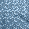thumbnail image 1 of oneOone Viscose Chiffon Medium Blue Fabric Floral Sewing Craft Projects Fabric Prints By Yard 42 Inch Wide, 1 of 4