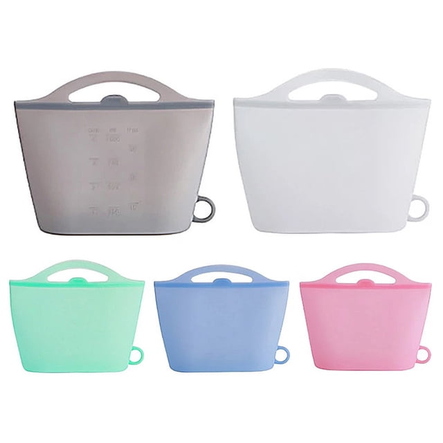 MesaSe Reusable Eco-friendly Silicone Fridge Food Organizer Sealing Storage Pouch Bag