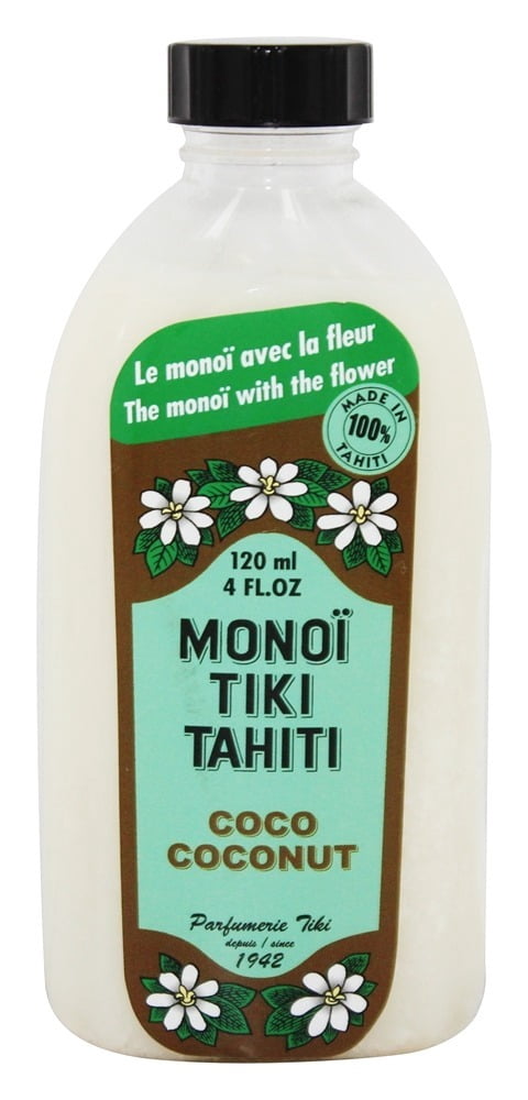 Monoi Tiare Tahiti - Huile de Noix de Coco Naturelle - 4 fl oz