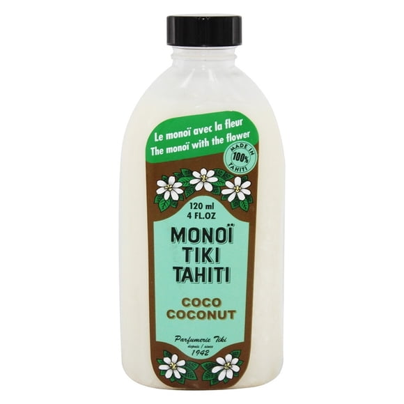 Monoi Tiare Tahiti - Huile de Noix de Coco Naturelle - 4 fl oz