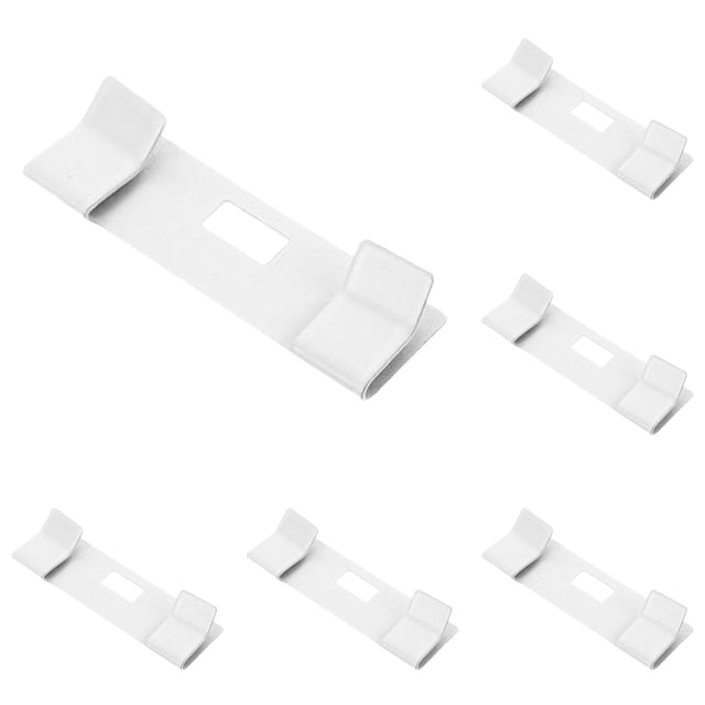 Vertical Blind Repairing Vane, Metal Vertical Blind Repairing Tabs, Metal Tabs Replacement for Vertical Blinds Replacement Slats, White 6PCS