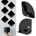 thumbnail image 4 of GUOOL 2 Pcs Media Display Shelf Wall Mounted Durable Acrylic Self Adhesive Magazine CD Black, 4 of 9