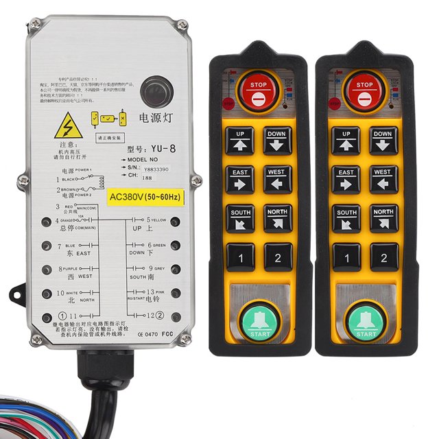 Hoist Controller, Stable Crane Remote Control, Anti-Interference Acid Resistant For Cranes Concrete Pumps Coal Mining Equipment Conveyors AC380V