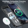 thumbnail image 2 of DOMAVER Magnetic iPhone 17 Pro Max Case 6.9" - Slim Fit Matte Translucent Cover | MagSafe Compatible | Shockproof Anti-Yellowing | Black, 2 of 8