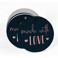 thumbnail image 2 of Inkdotpot Made With Love Text Bottle Tag Real Rose Gold Foil Favor Hang Tags 50 Pack, 2 of 6