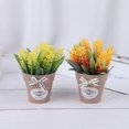 thumbnail image 3 of Artificial Plant Decorative Flowers Fake Flowers Mini Potted Bonsai Green Plant, 3 of 7