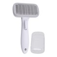 thumbnail image 2 of Cat Hair Removal Slicker Comb, Fast Hair Removal Self  Pet Brush Button   For Home Steel Wire Rubber Head Gray, 2 of 8