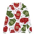 thumbnail image 5 of Pull de Noël Décontracté pour Hommes Mode Impression Numérique en Polaire à Capuche, 5 of 5
