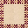 thumbnail image 1 of Ahgly Company Tapis d'Intérieur Lavable en Machine Carré Transitionnel Blond Doré Or, 8 Pieds Carré, 1 of 7