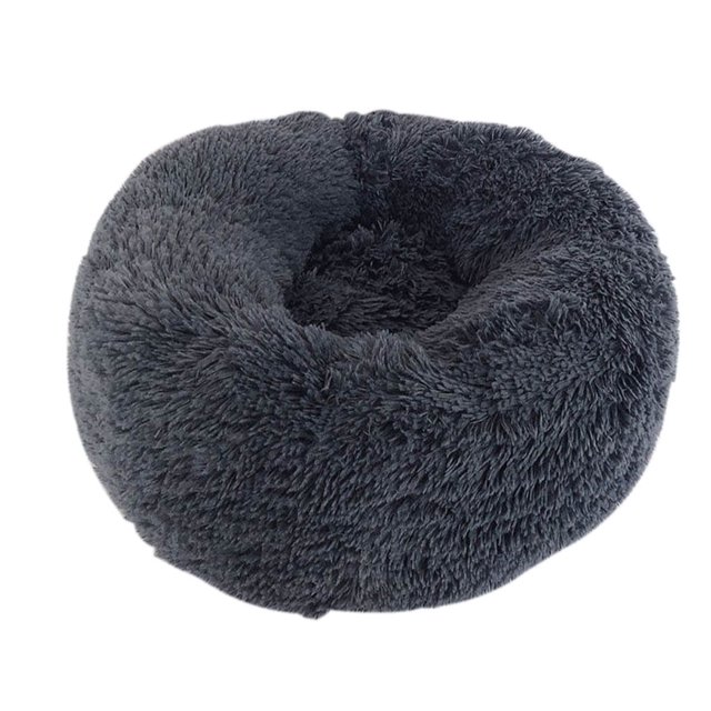 Lit Apaisant pour Chien Chat Nid Rond Chaud Doux Lit de Sommeil Animaux Chenil Intérieur Hiver