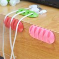 thumbnail image 2 of QualitChoice Silicone USB Cable Organizer Cable Winder Desktop Tidy Management Clips Cable Holder for Mouse Headphone Wire Organizer black 1Set, 2 of 6