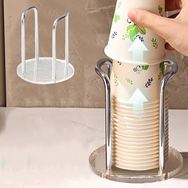Paper Cup Disposable Cup Household Acrylic Desktop Tea Cup Water Cup Storage Rack