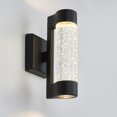 thumbnail image 4 of Artika Bubble Flow Luminaire Mural Extérieur Moderne à DEL, Noir, 4 of 4