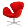 thumbnail image 1 of Chaise de salle à manger Canadian Swan rouge, 1 of 2