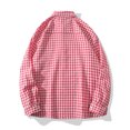 thumbnail image 4 of RXIRUCGD Chemise-Blouse à Carreaux pour Homme à Boutons avec Poche, Manches Longues, Col à Revers, Rouge, Taille : M, 4 of 4