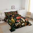 thumbnail image 3 of Erosebridal Red Mushroom Bedding Queen Comforter Set, Hippie Botanical Down Comforter, Daisy Floral Decor, Reversible 3pcs, 3 of 8