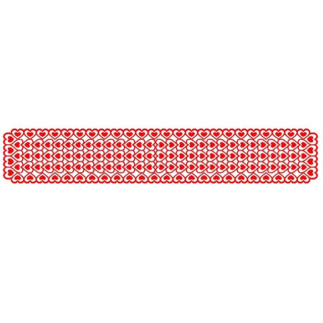 CEHVOM Décoration de Table de la Saint-Valentin Drapeau Tricoté Rouge Amour en Solde